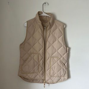 J Crew Tan Puffer Vest